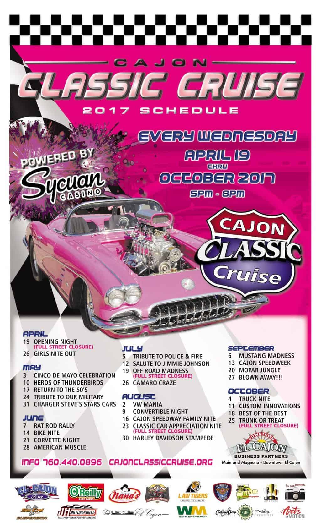 Car Show Poster 170414 Downtown El Cajon