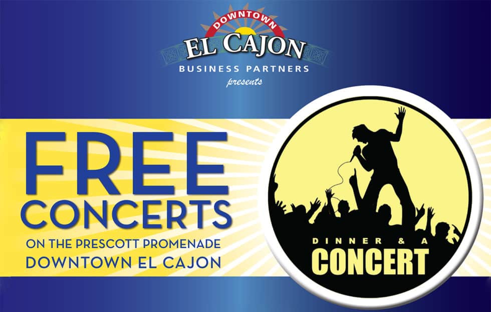 Dinner and A Concert Shows Downtown El Cajon